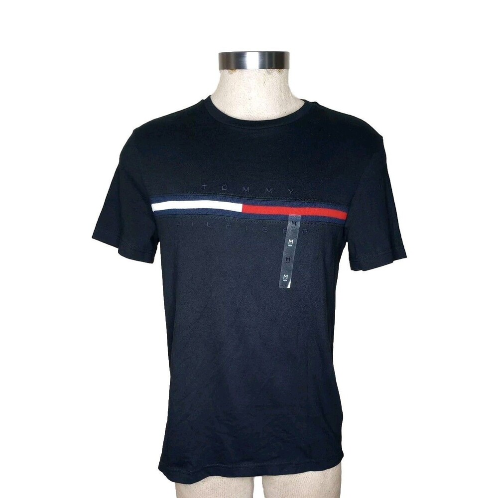 Tommy Hilfiger Tee Shirt Men's Size M Black  NWT